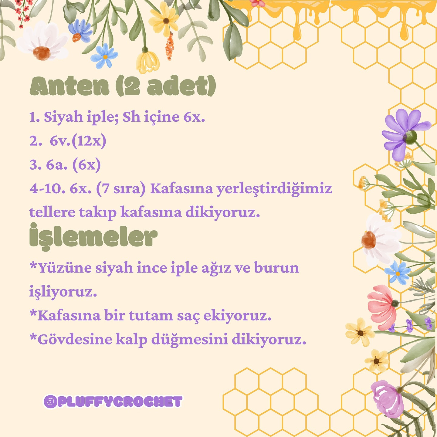 #ÜcretsizAyıcıkAmigurumiTarifi