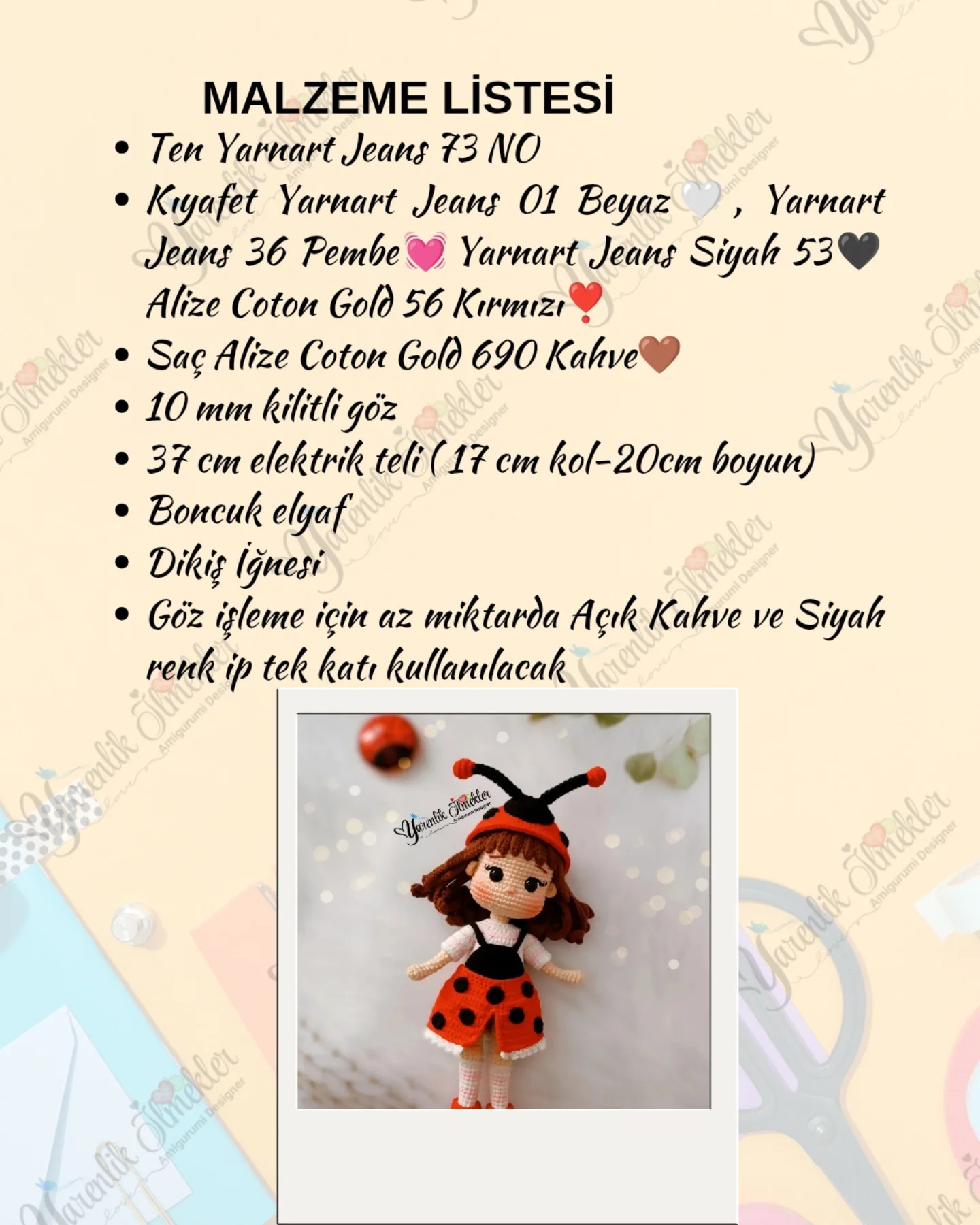 Uğur Böceği Ruby Amigurumi Yapımı
