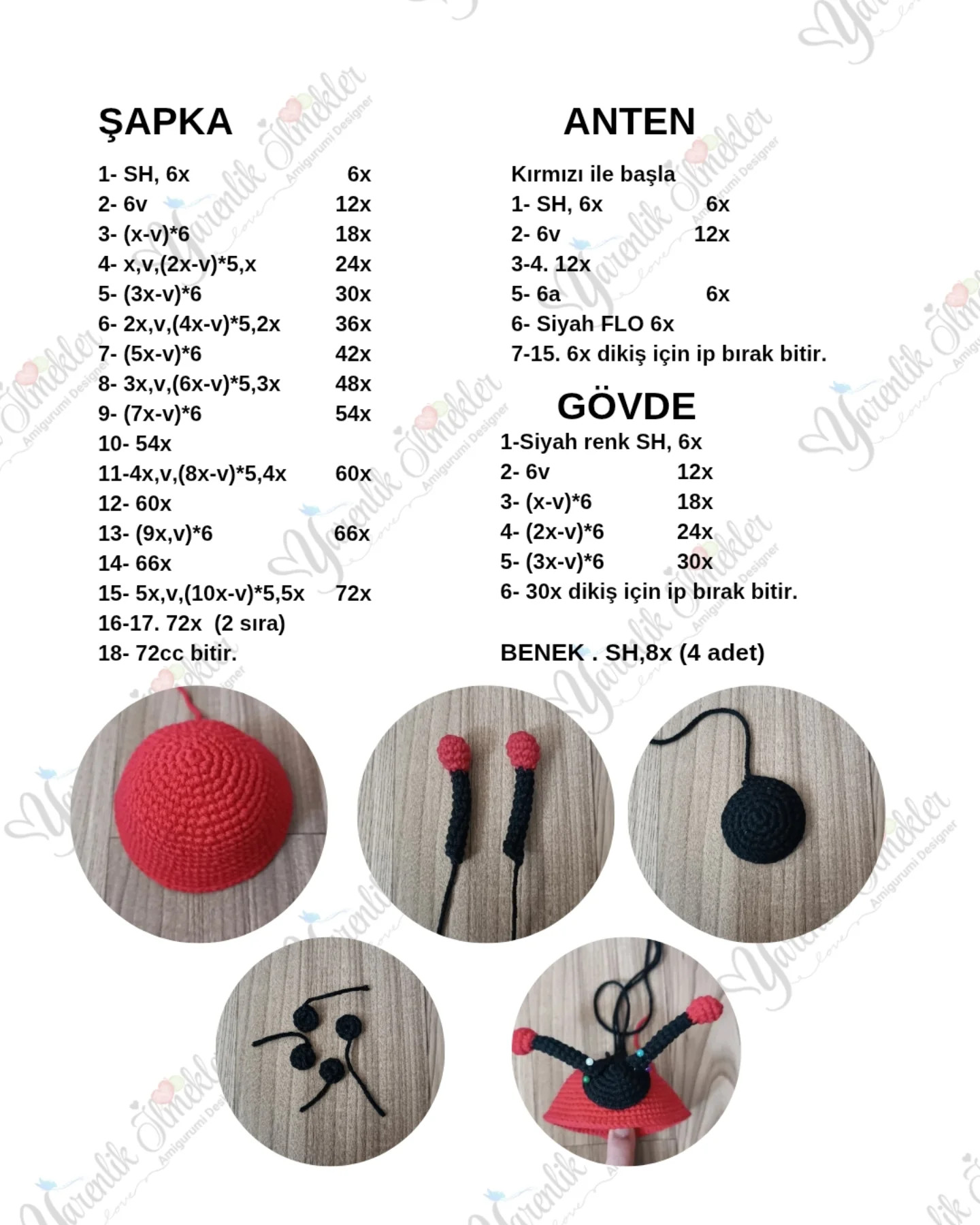 Uğur Böceği Ruby Amigurumi Yapımı