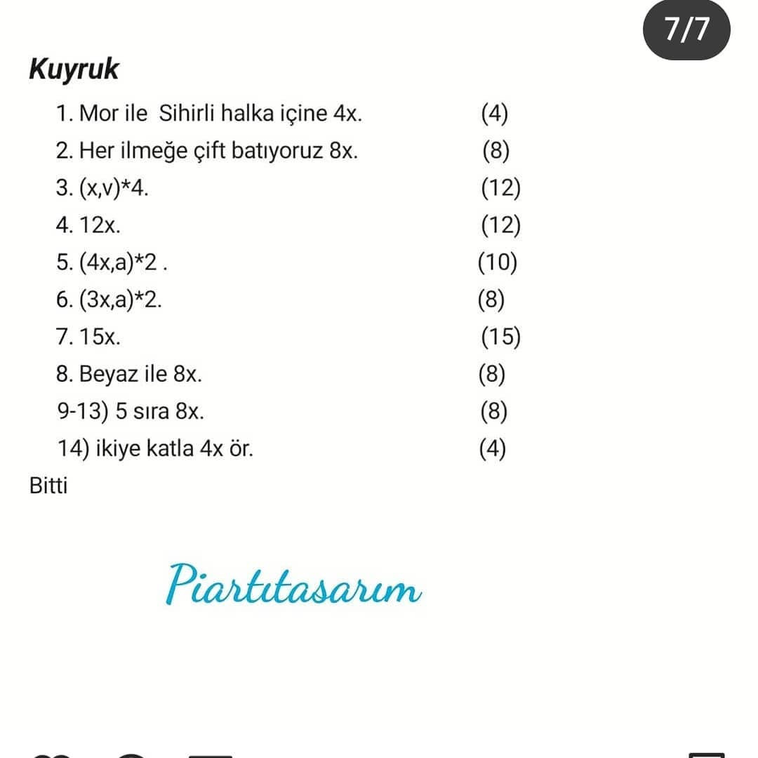 Unicorn Bardak Altlığı:  Ücretsiz Tığ İşi Şeması