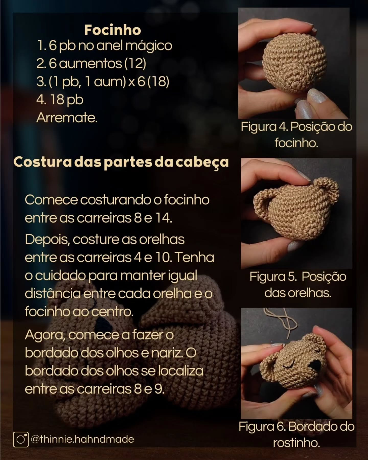 Ursinho de crochê para iniciantes: receita gratuita