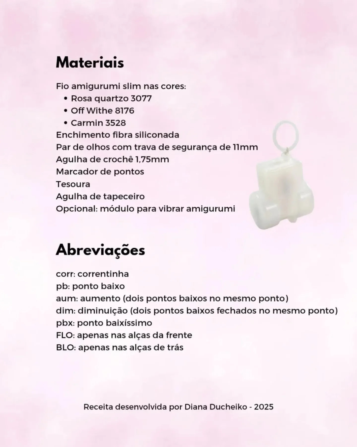 Ursinho Slim: Gráfico de Crochê Grátis!