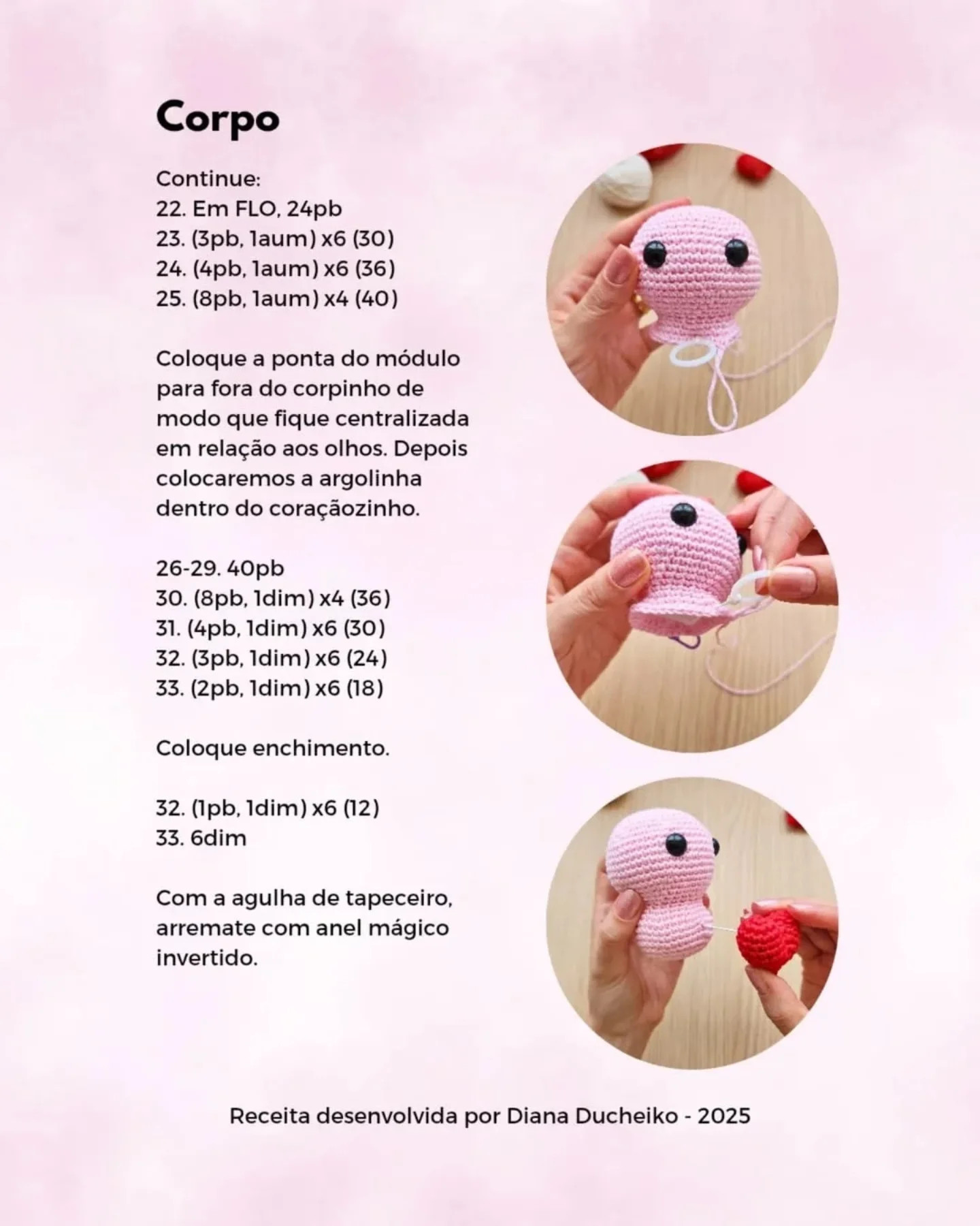Ursinho Slim: Gráfico de Crochê Grátis!
