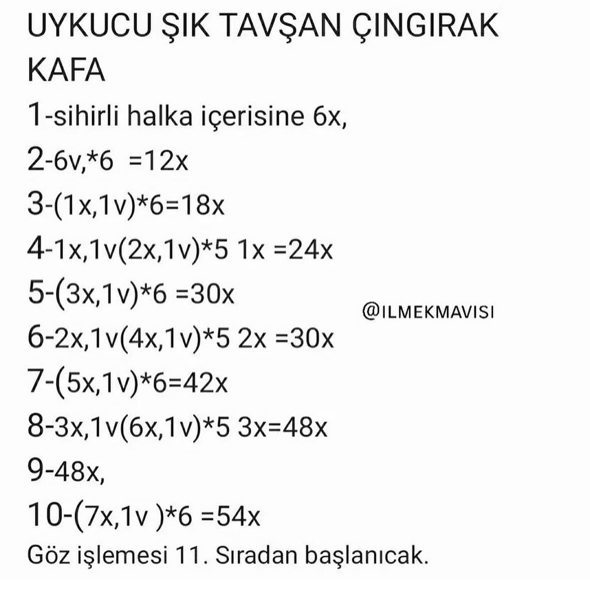 UYKUcu ŞIK Tavşan Çıngırak Şeması