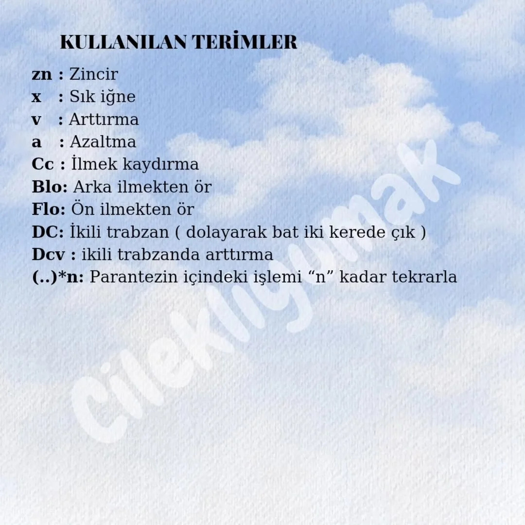 UYKUYA DALAN KEDİCİK AMİGURUMİ ŞEMASI