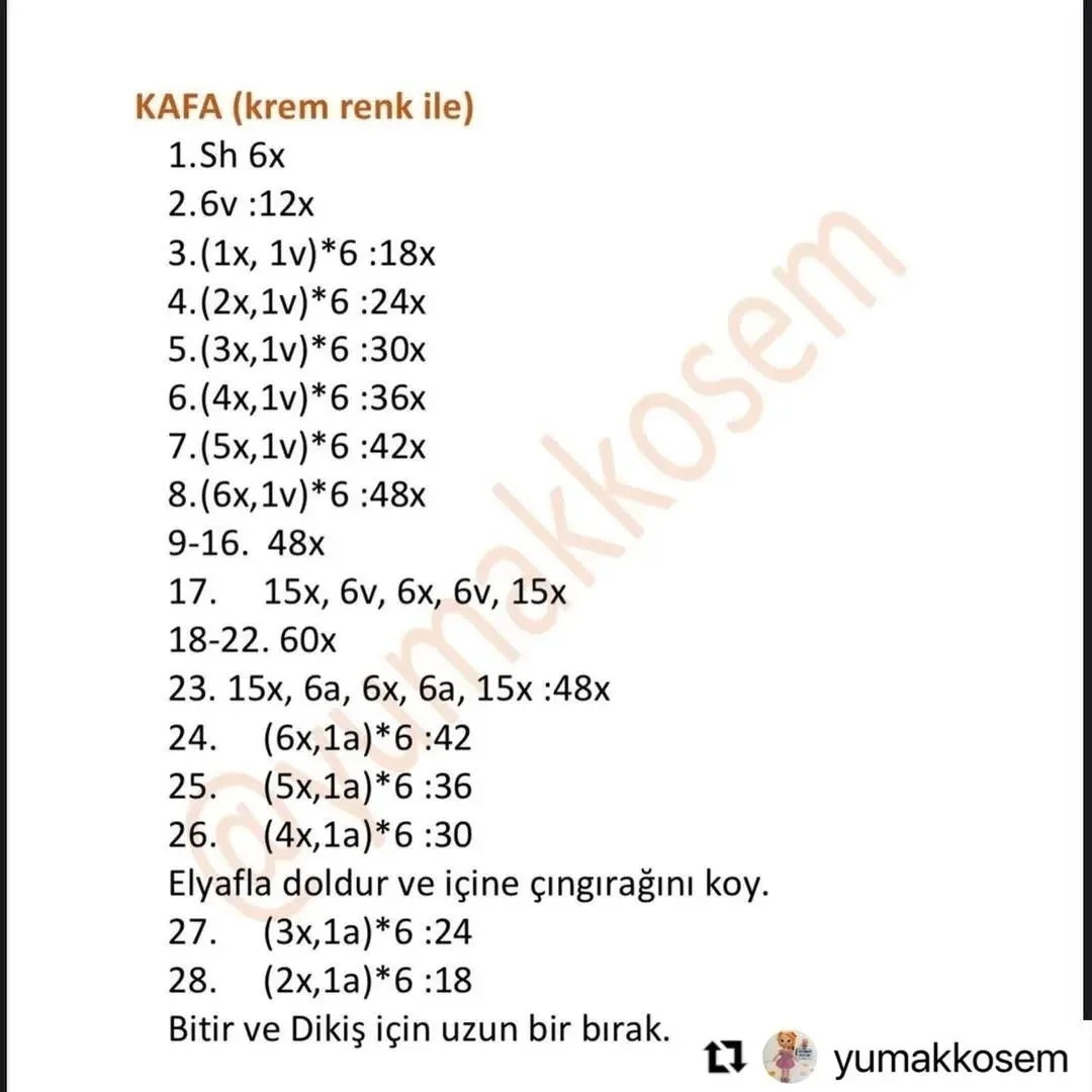 UYUYAN AYICIĞIN ÜCRETSİZ Tığ İŞİ TARİFİ