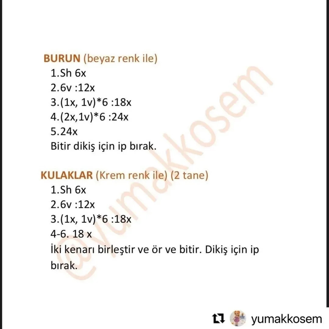 UYUYAN AYICIĞIN ÜCRETSİZ Tığ İŞİ TARİFİ