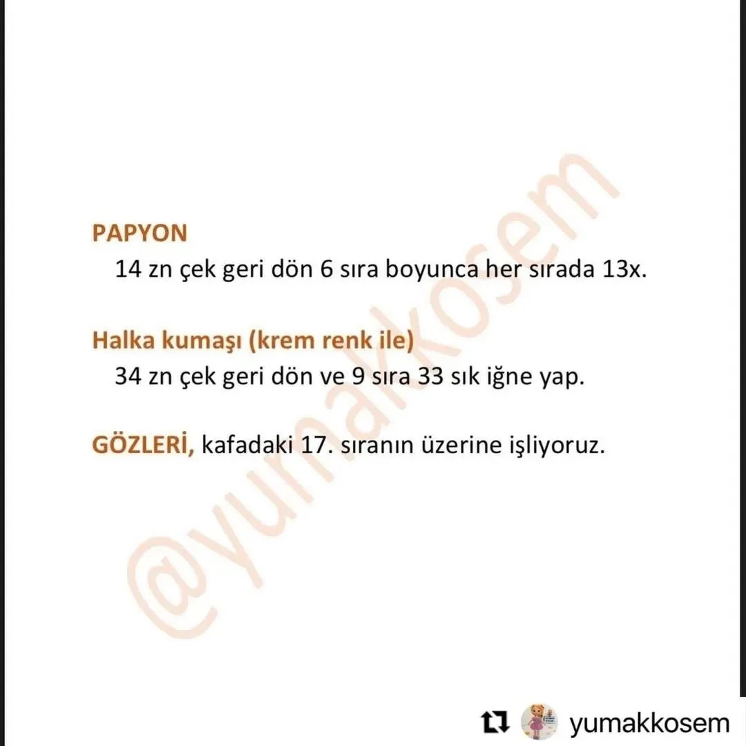 UYUYAN AYICIĞIN ÜCRETSİZ Tığ İŞİ TARİFİ