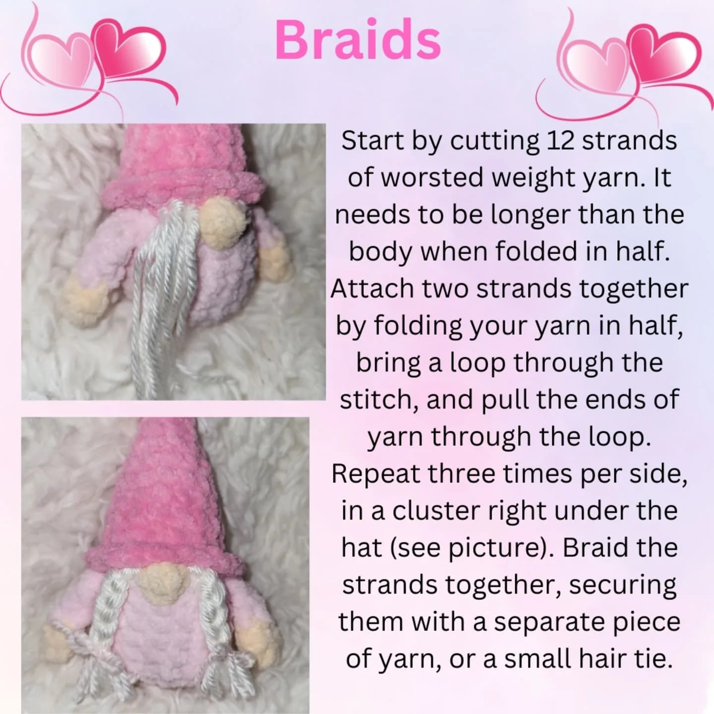 Valentine's Gnome Crochet Pattern