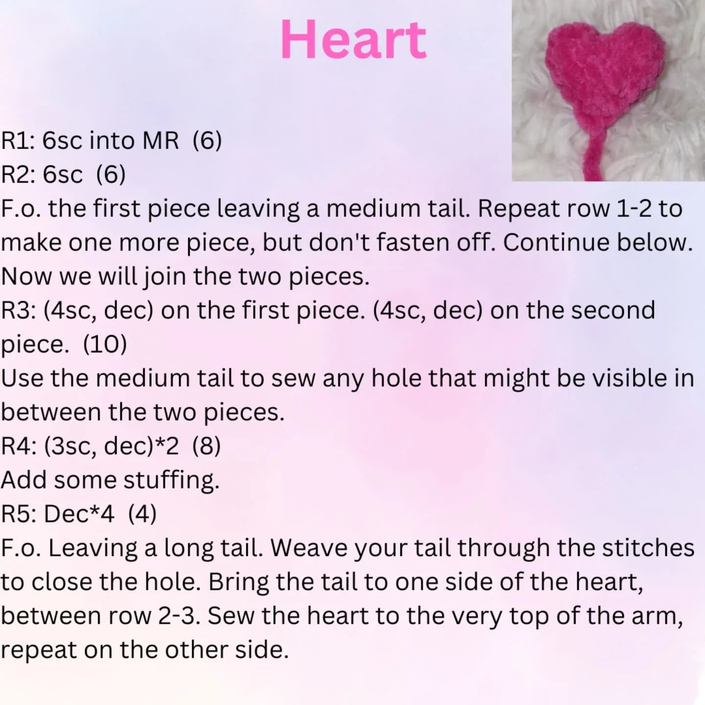 Valentine's Gnome Crochet Pattern