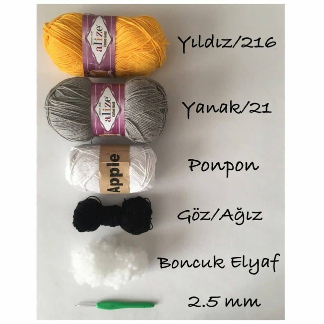 Yıldız Yastık Örgü Şeması: 1. Bölüm