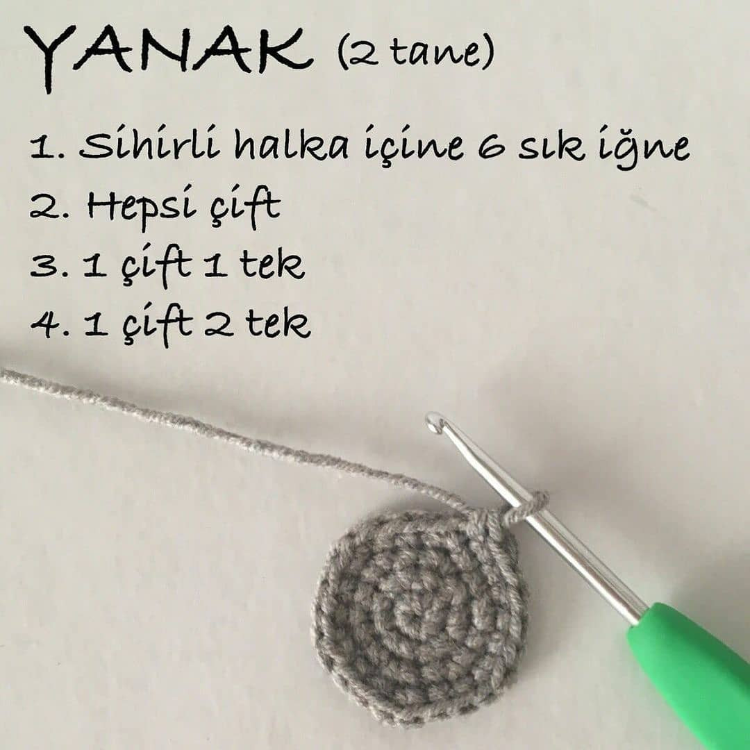 Yıldız Yastık Örgü Şeması: 1. Bölüm