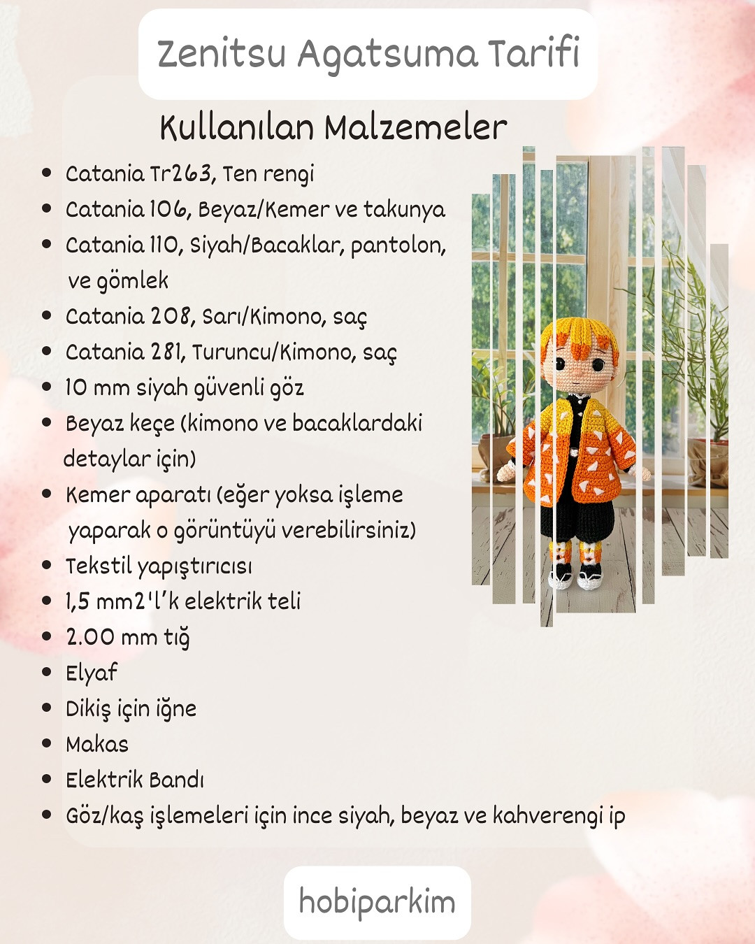 Zenitsu Agatsuma Amigurumi Şeması