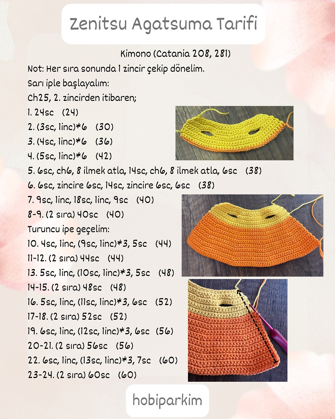 Zenitsu Agatsuma Amigurumi Şeması