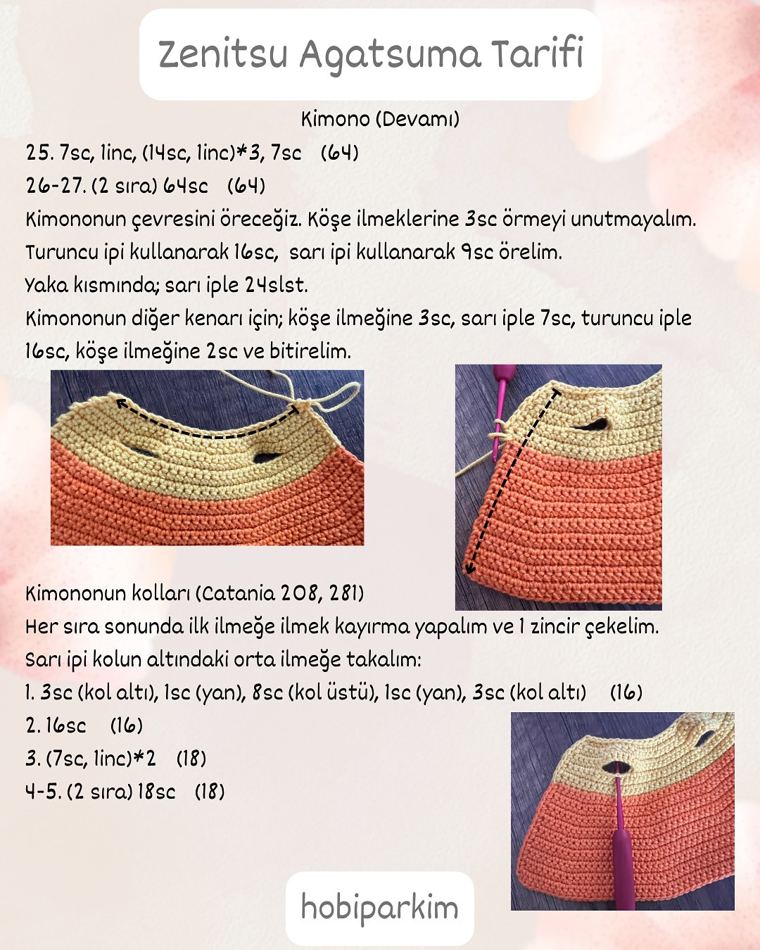 Zenitsu Agatsuma Amigurumi Şeması