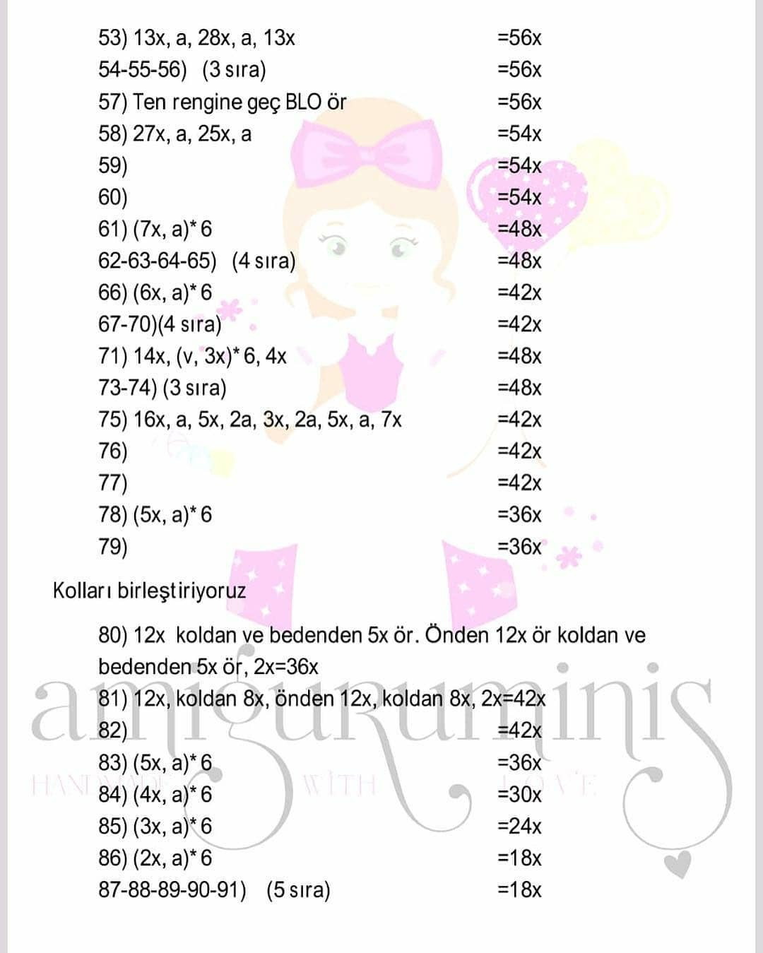 Zeynep Bebeğin ücretsiz amigurumi el işi şeması