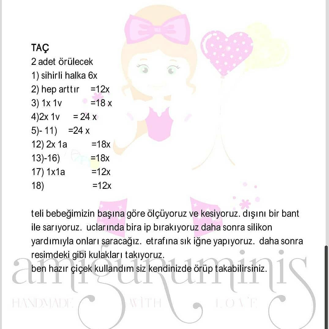 Zeynep Bebeğin ücretsiz amigurumi el işi şeması