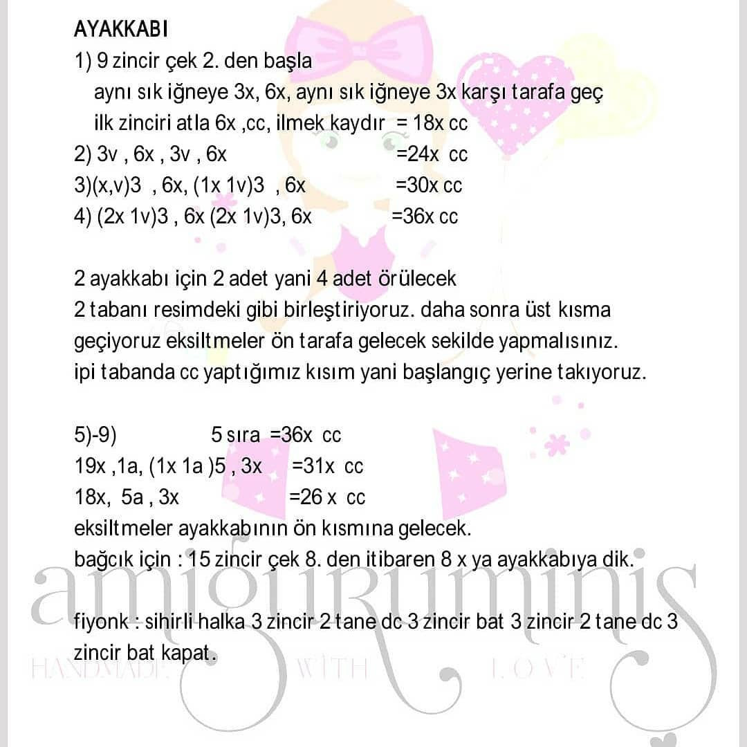 Zeynep Bebeğin ücretsiz amigurumi el işi şeması