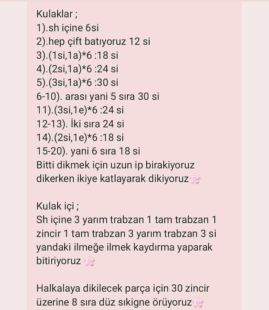 Zoe Tavşan Zili Tığ İşi Anlatımlı