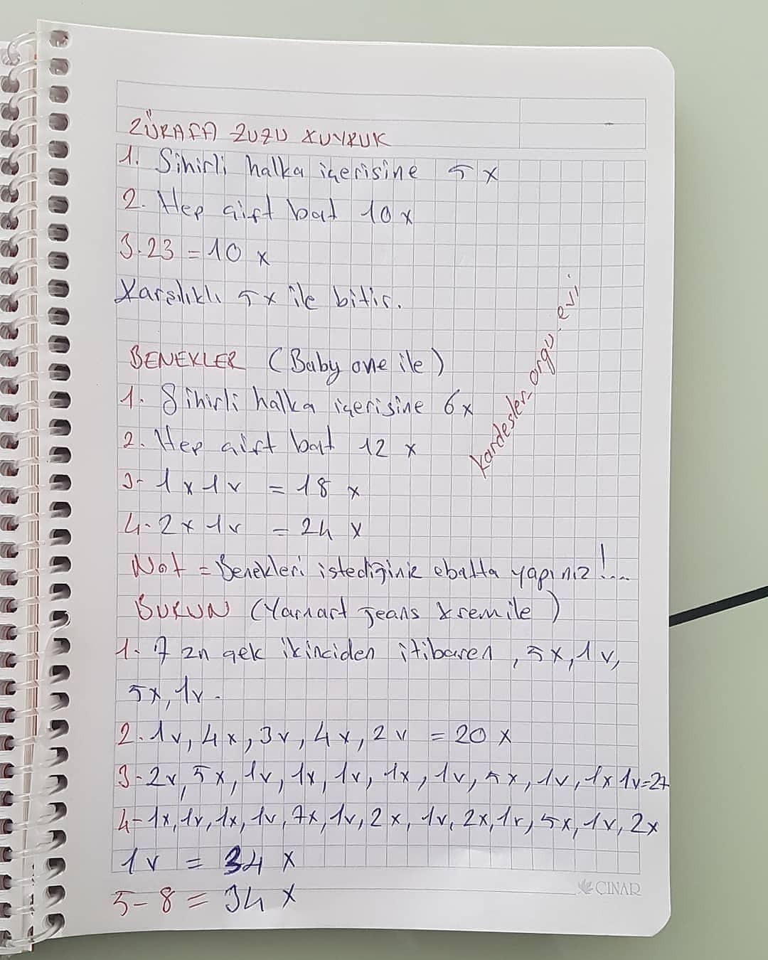Zürafa Amigurumi Tığ İşi Tarifi
