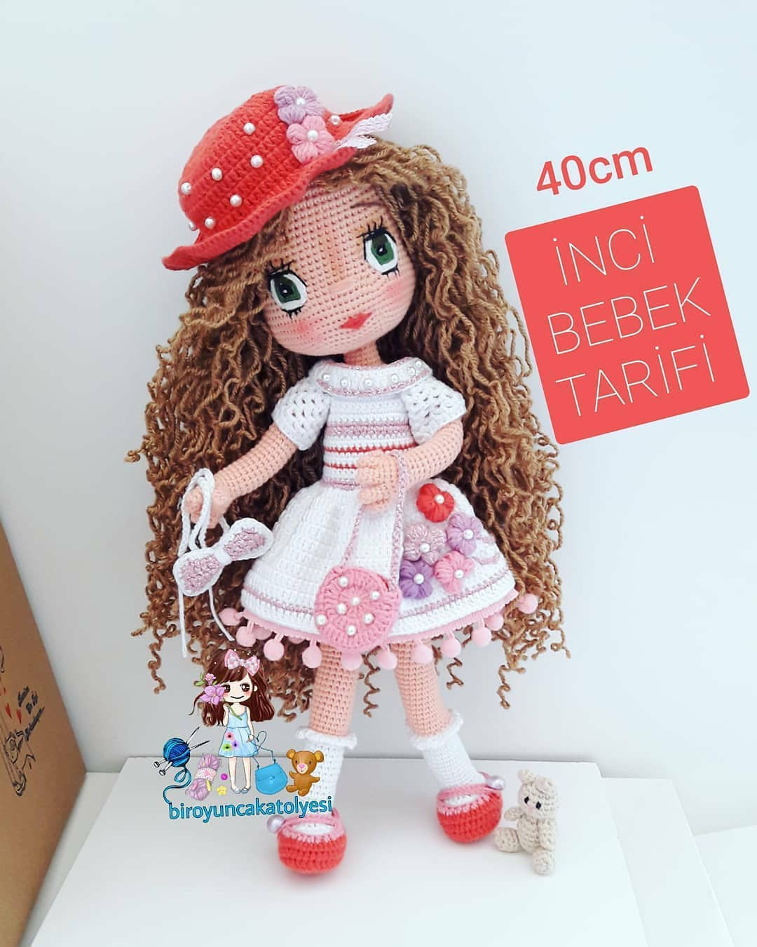 40cm İnci Bebek Tığ İşi Şeması