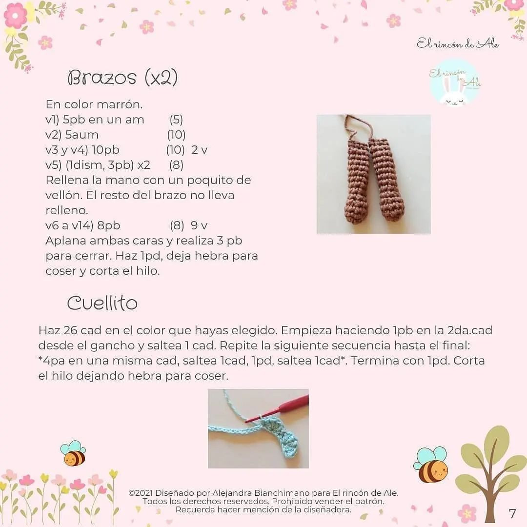 Abeja Meli: Patrón de Crochet Gratis