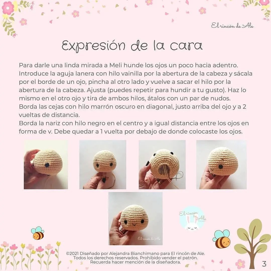Abeja Meli: Patrón de Crochet Gratis