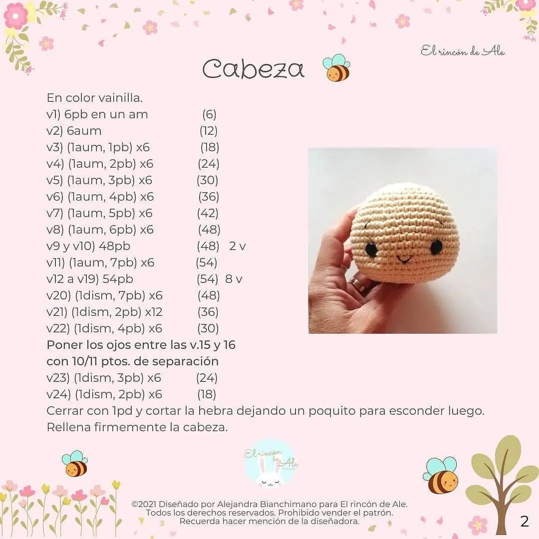Abeja Meli: Patrón de Crochet Gratis