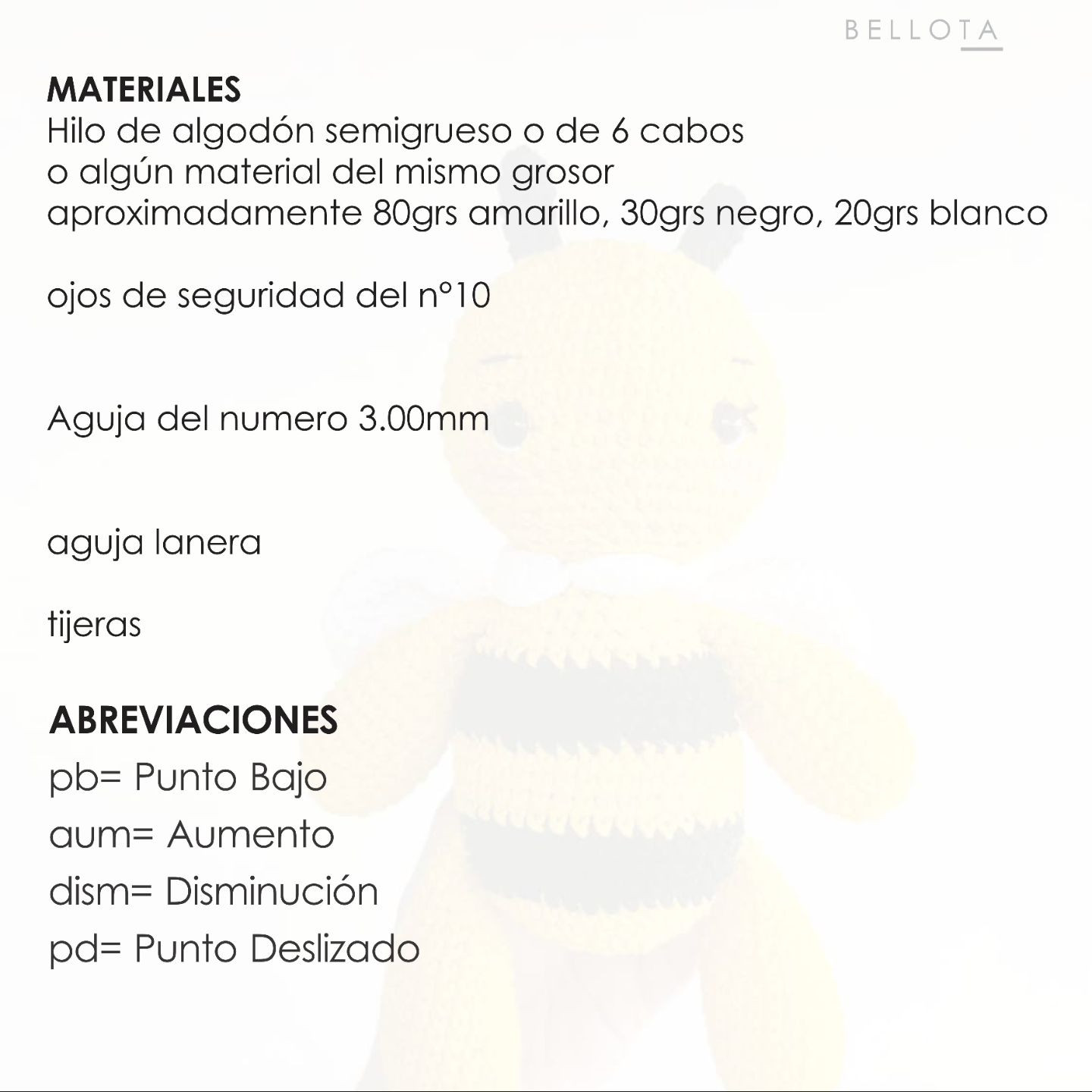 Abejita amigurumi: Patrón de crochet gratis