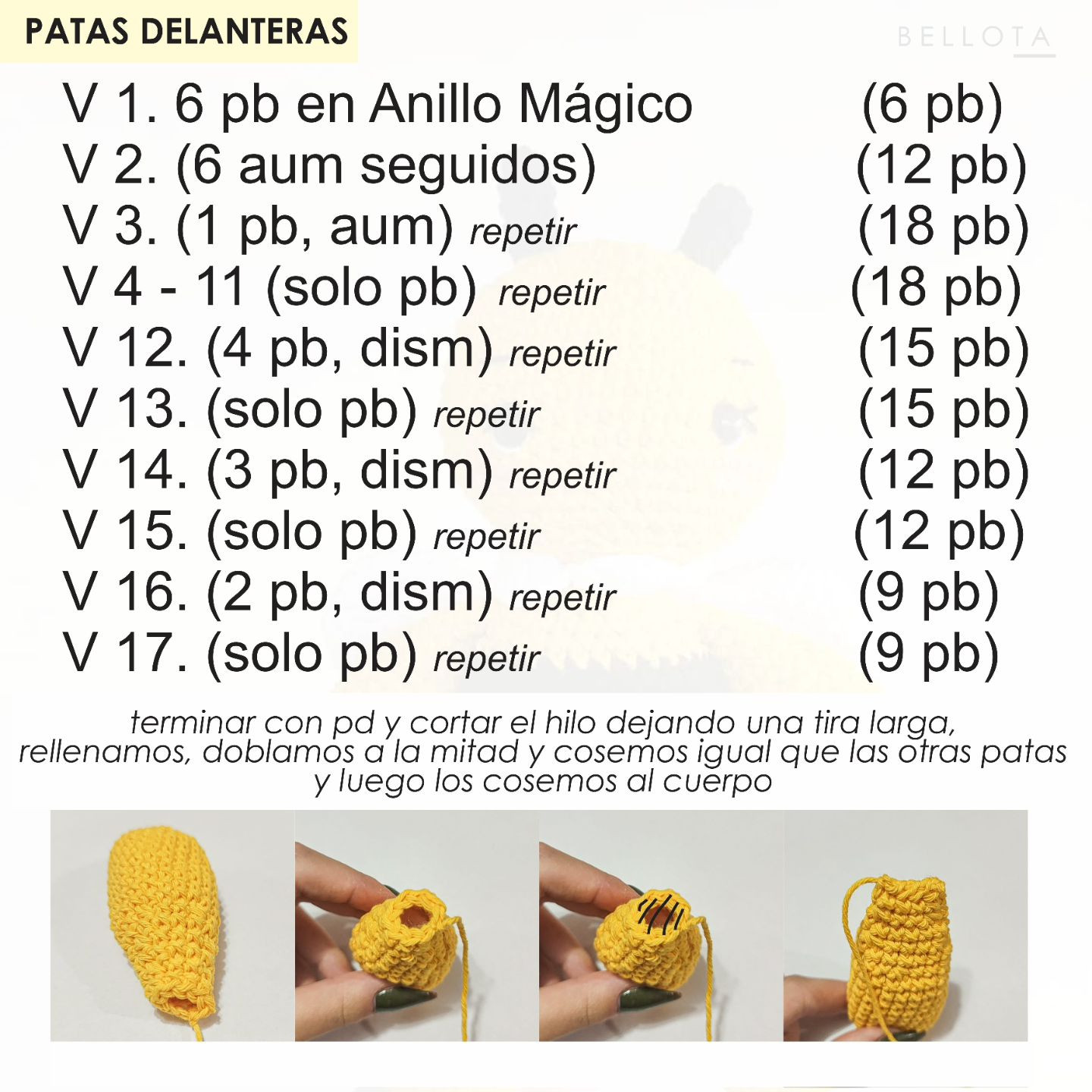 Abejita amigurumi: Patrón de crochet gratis