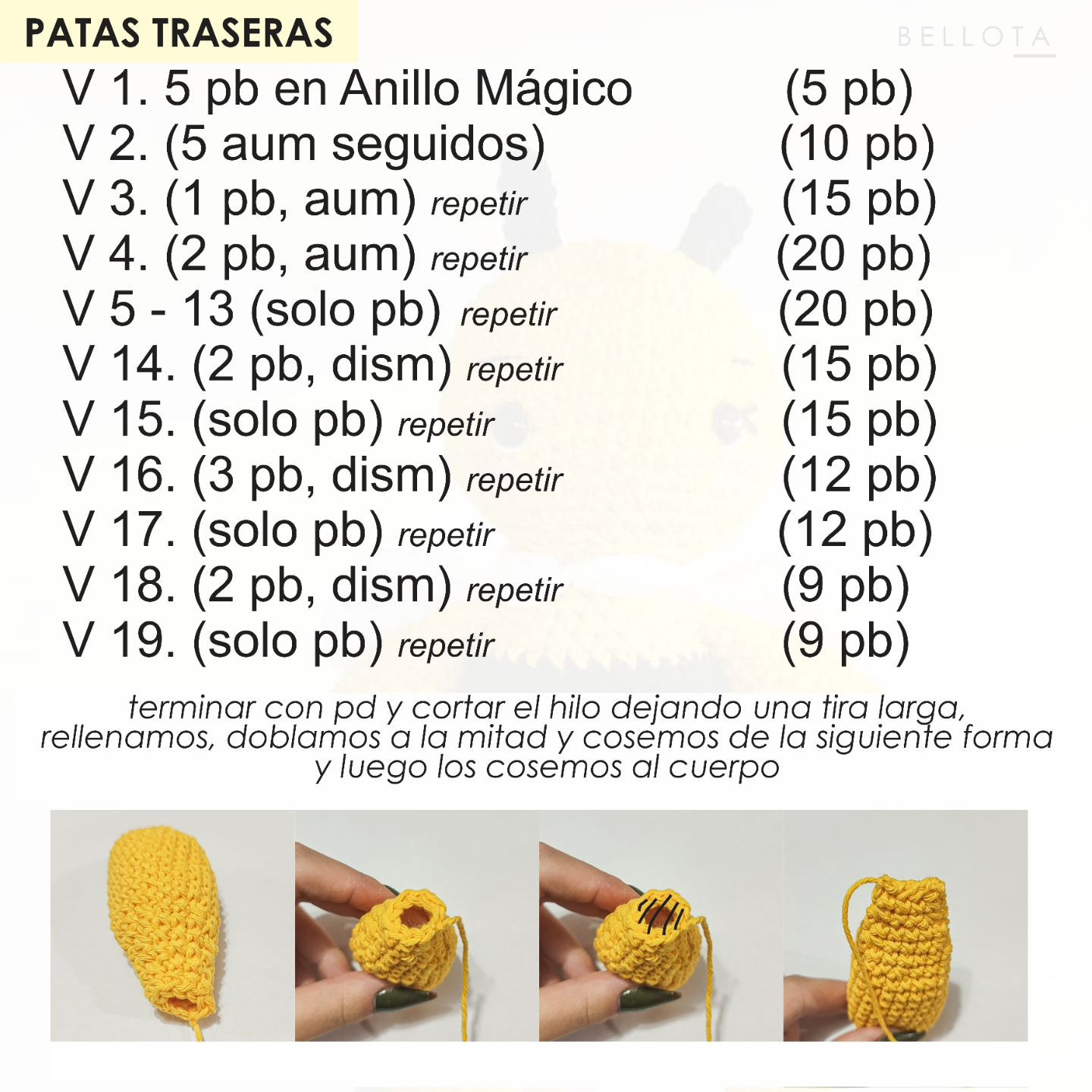 Abejita amigurumi: Patrón de crochet gratis