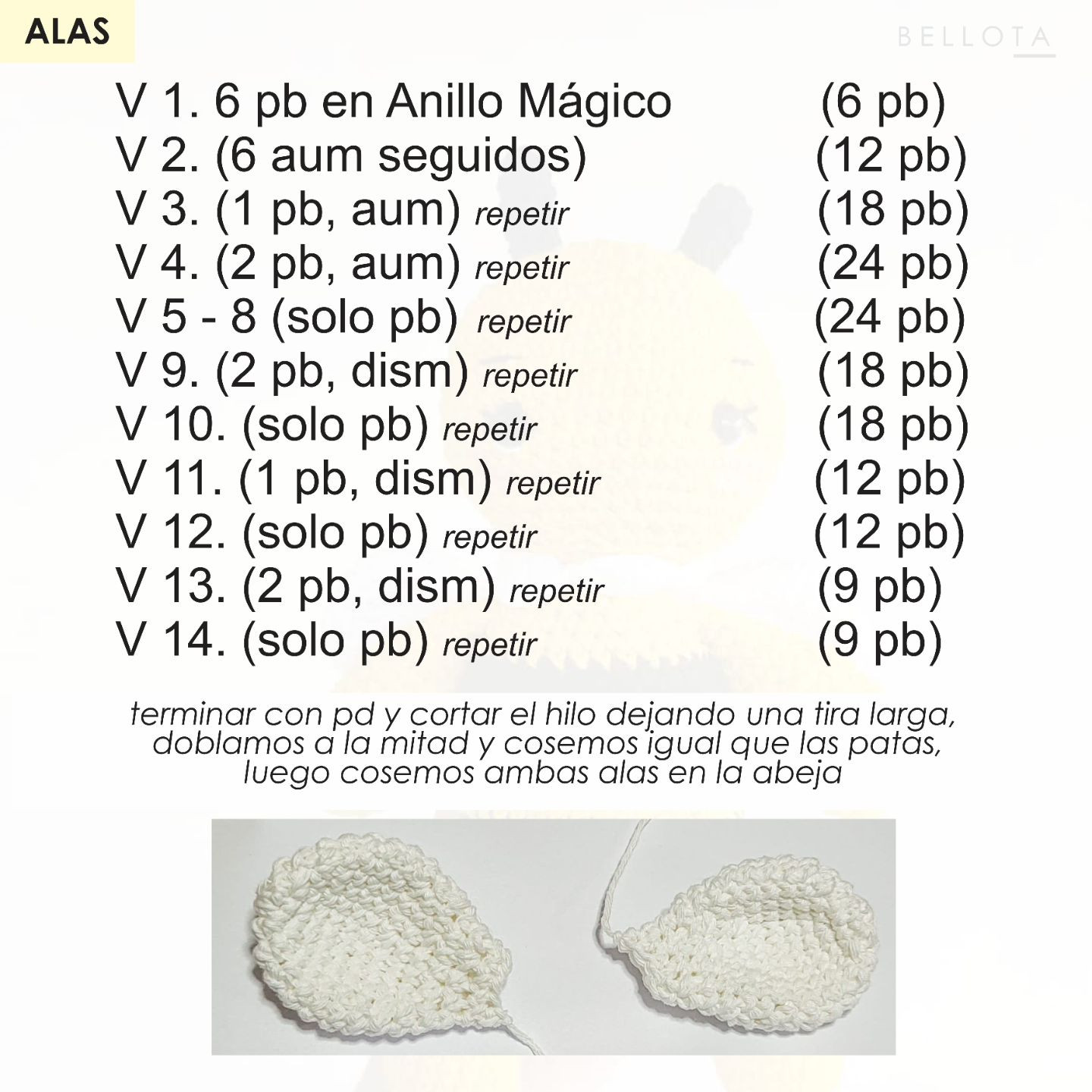 Abejita amigurumi: Patrón de crochet gratis