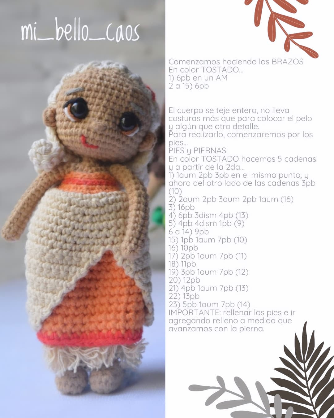 Abuela Tala amigurumi: Patrón gratis