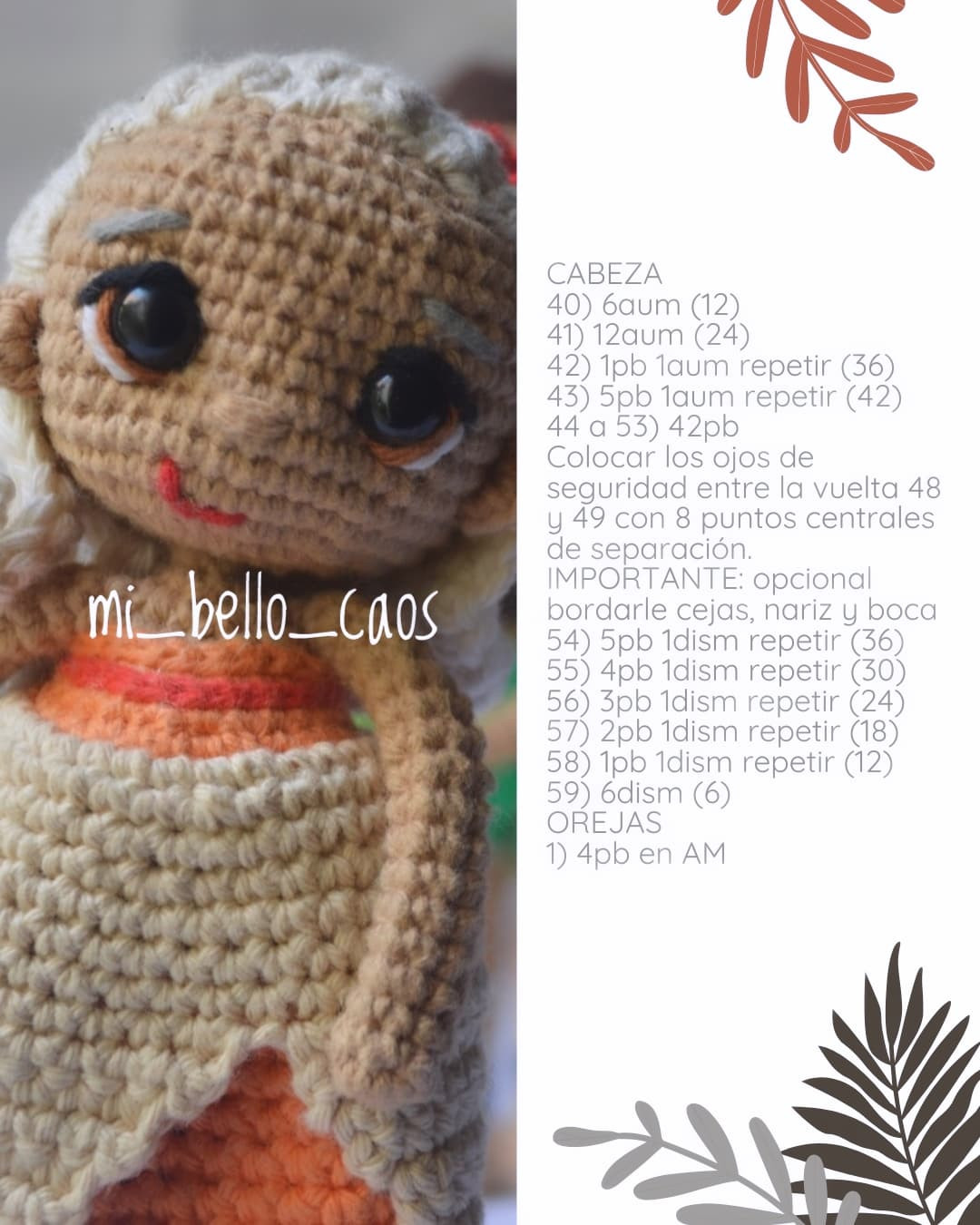 Abuela Tala amigurumi: Patrón gratis