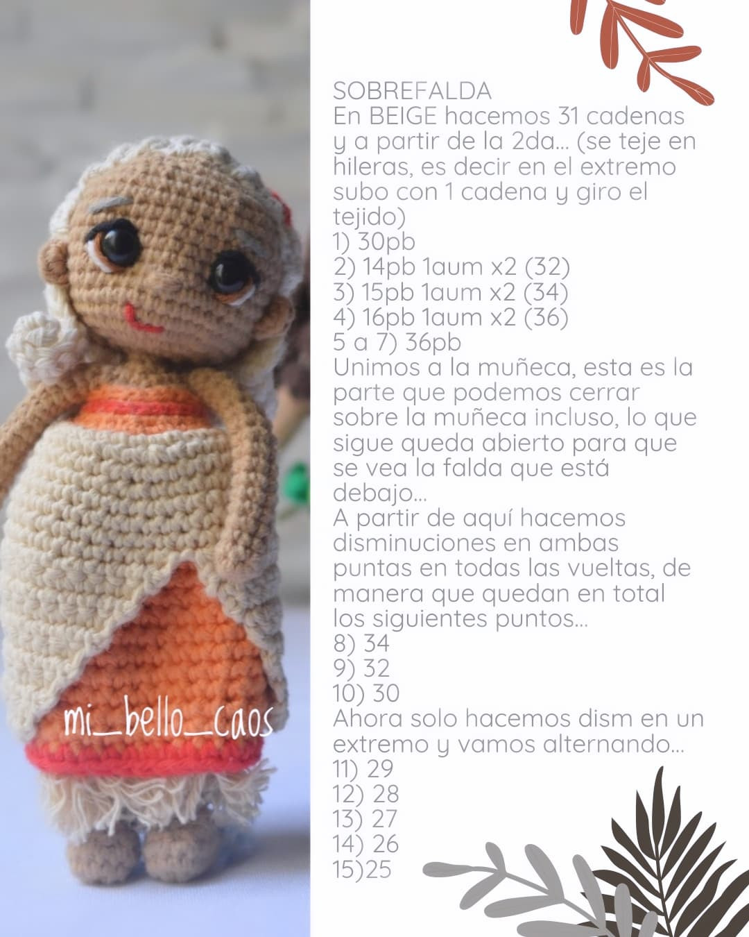 Abuela Tala amigurumi: Patrón gratis