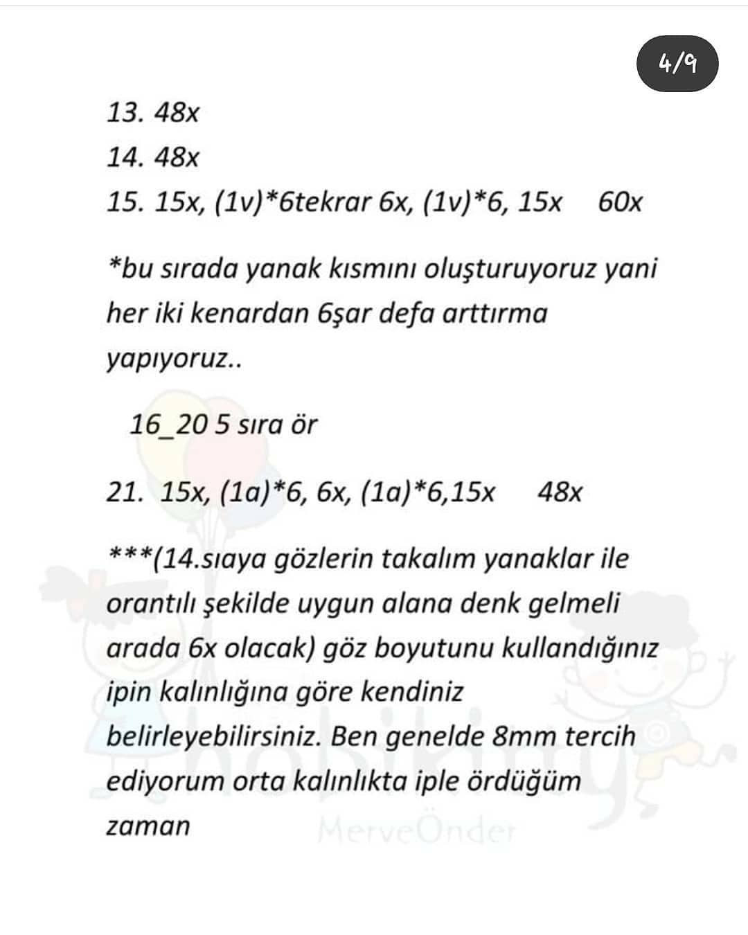 Afacan Bebek Amigurumi Tığ İşi Tarifi