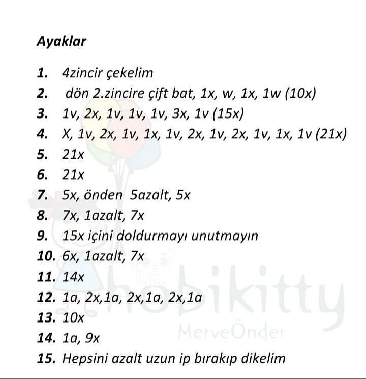 Afacan Bebek Amigurumi Tığ İşi Tarifi