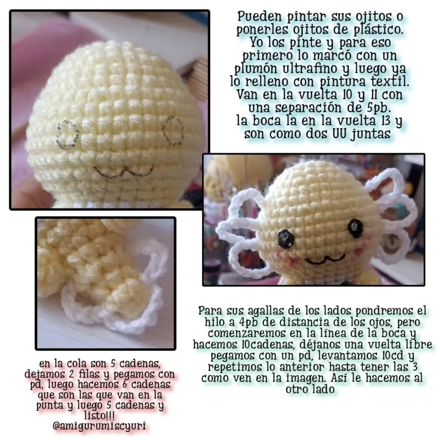 Ajolte amigurumi: patrón gratuito para tejer