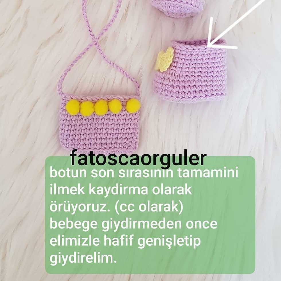 Akide Bebek 3.Bölüm: Ücretsiz Tığ İşi Elbise, Ayakkabı ve Peruk Tarifi
