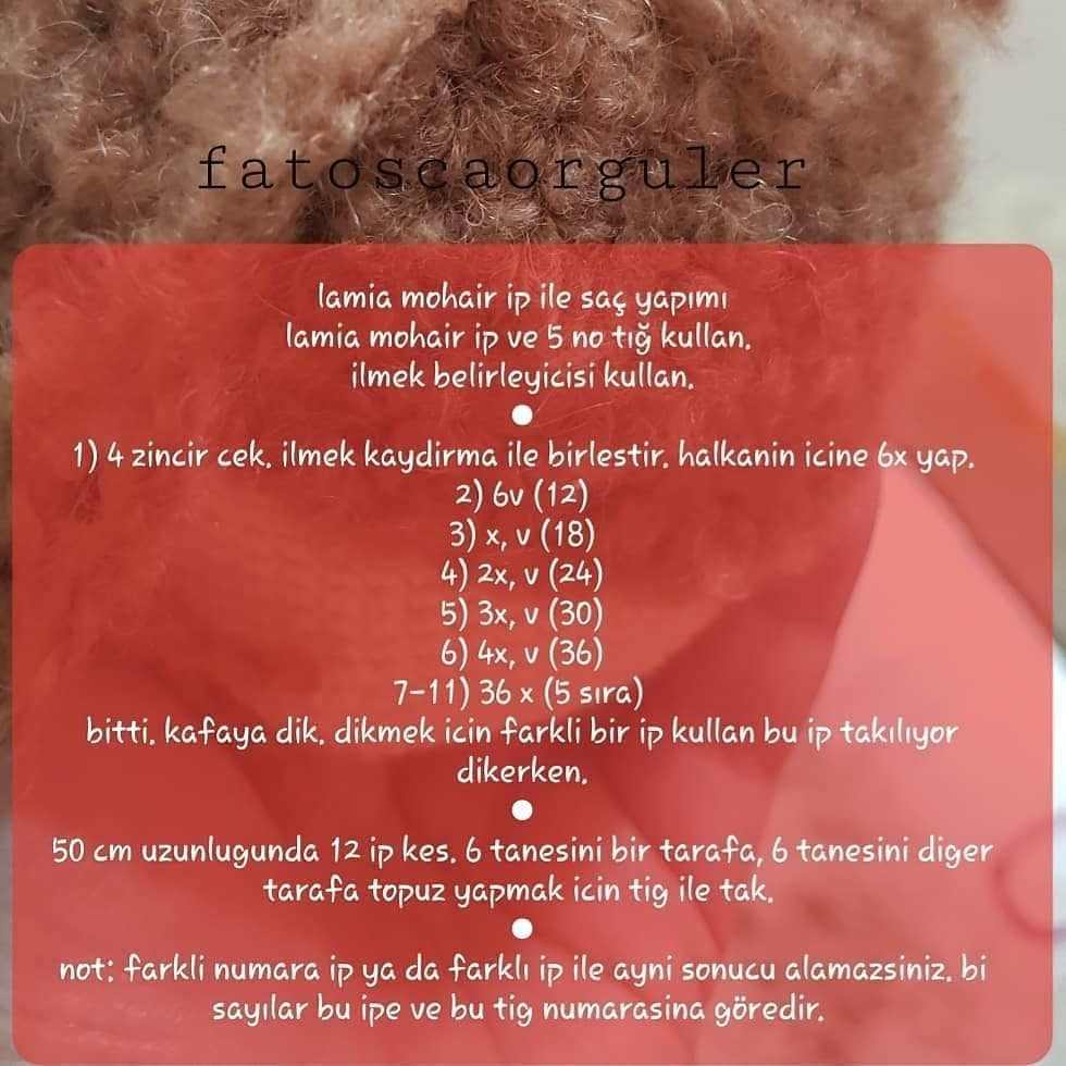 Akide Bebek 3.Bölüm: Ücretsiz Tığ İşi Elbise, Ayakkabı ve Peruk Tarifi