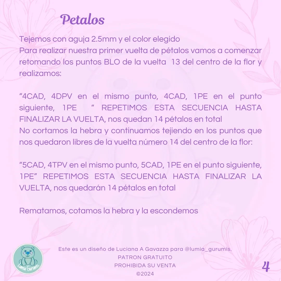 Alfiletero Flor Crochet: Patrón Gratis Día Internacional del Crochet