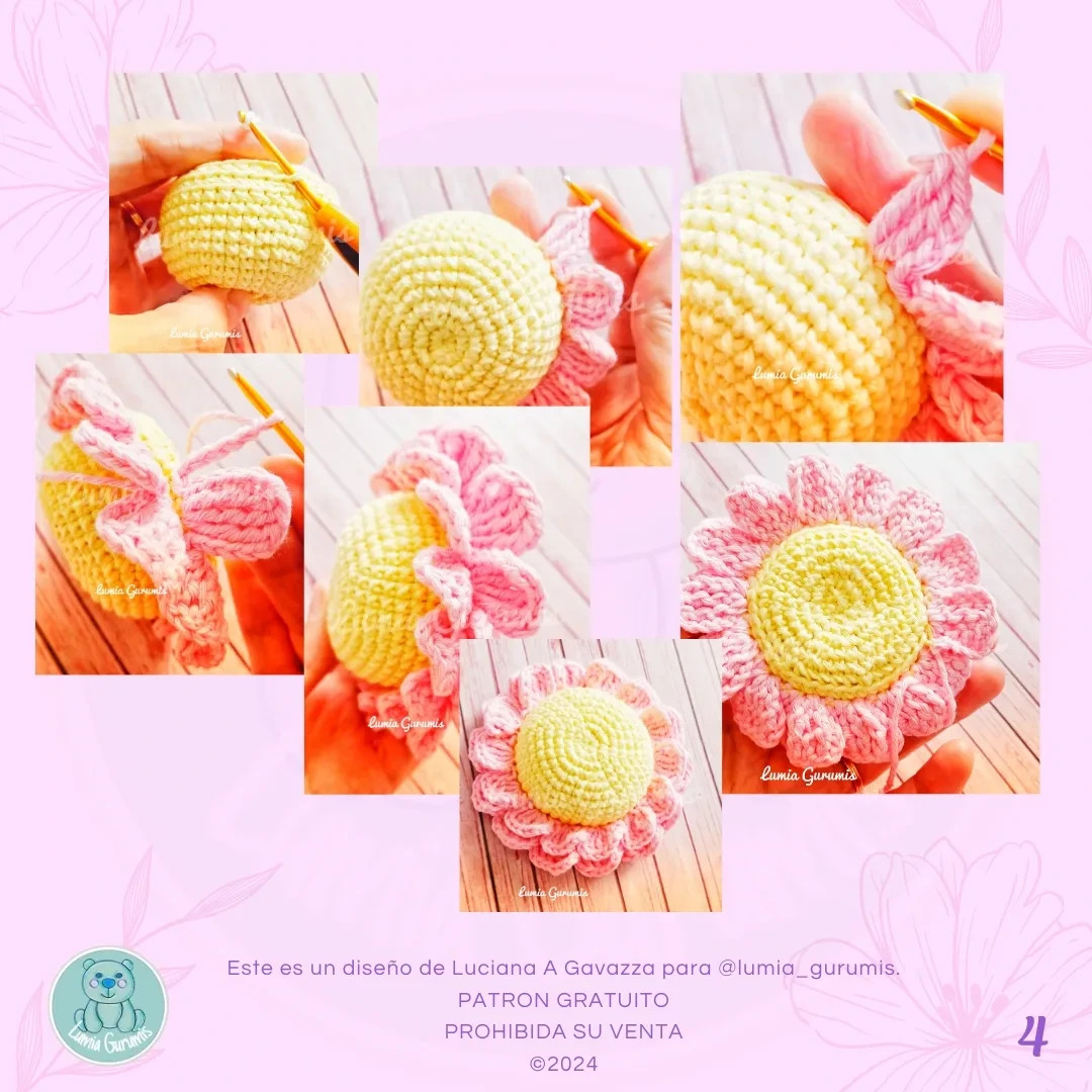 Alfiletero Flor Crochet: Patrón Gratis Día Internacional del Crochet