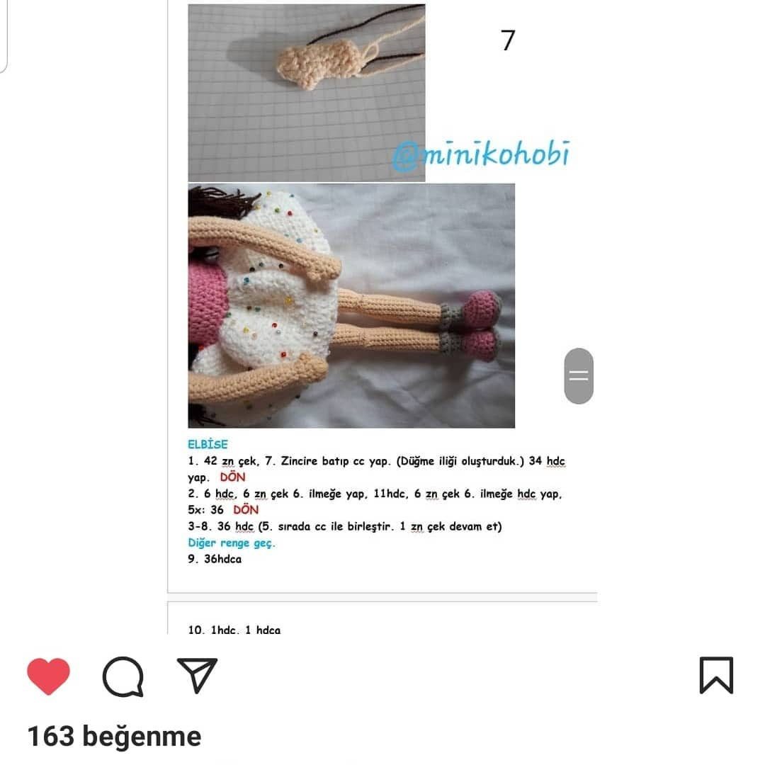 Amigurumi Bebek Şeması: Ücretsiz Desen
