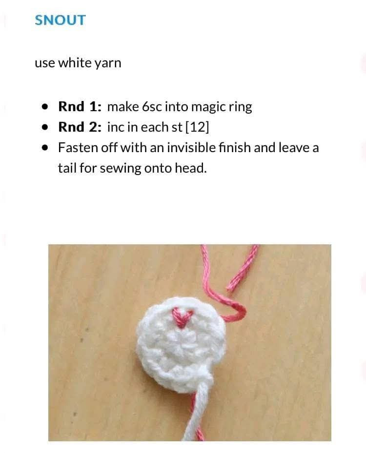 Amigurumi Cat Crochet Pattern Chart