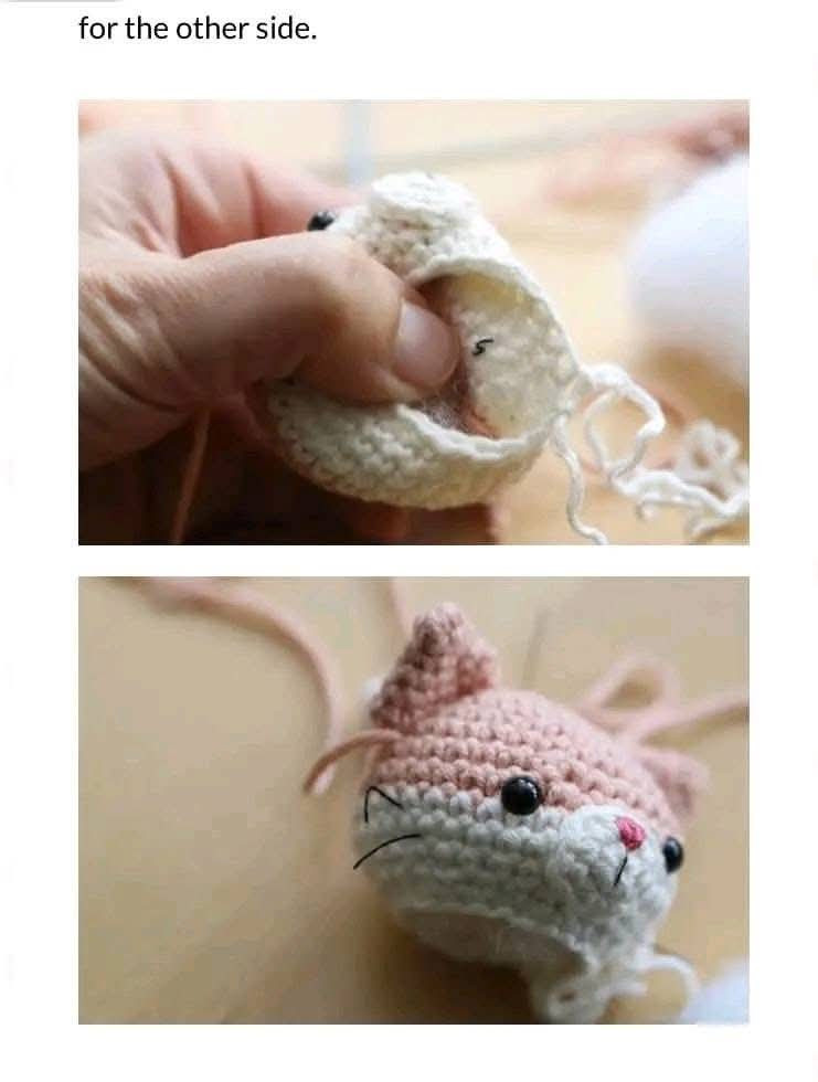 Amigurumi Cat Crochet Pattern Chart