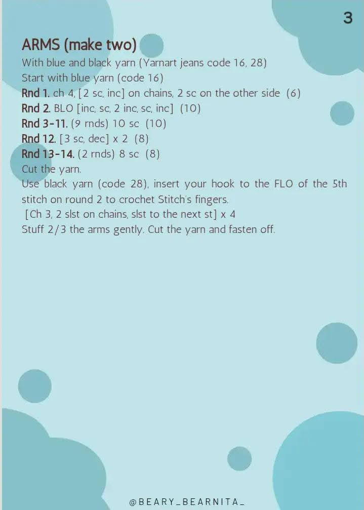 Amigurumi Stitch Crochet Pattern