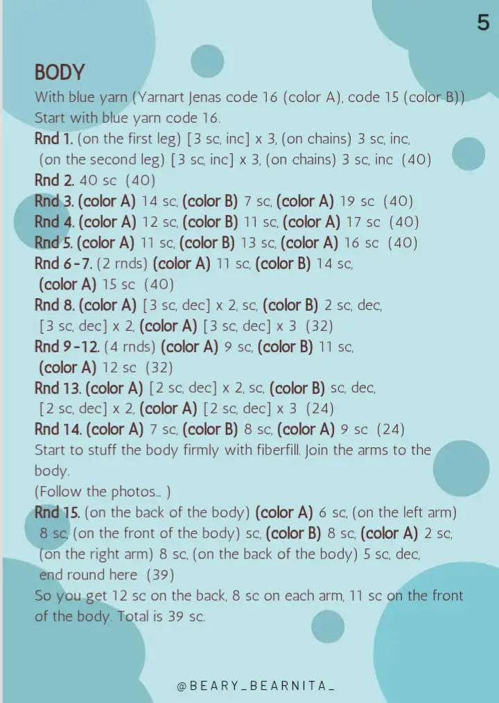 Amigurumi Stitch Crochet Pattern