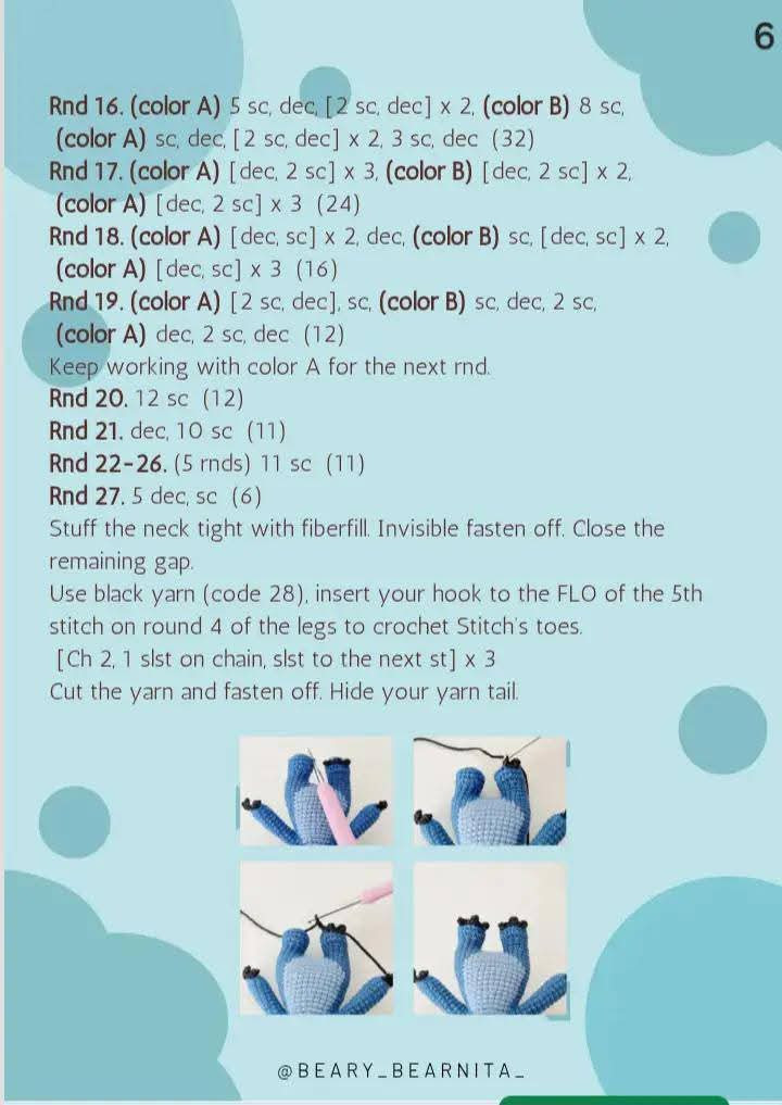 Amigurumi Stitch Crochet Pattern