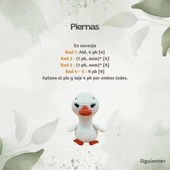 Amigurumi terminado: Patrón de patito tejido a crochet