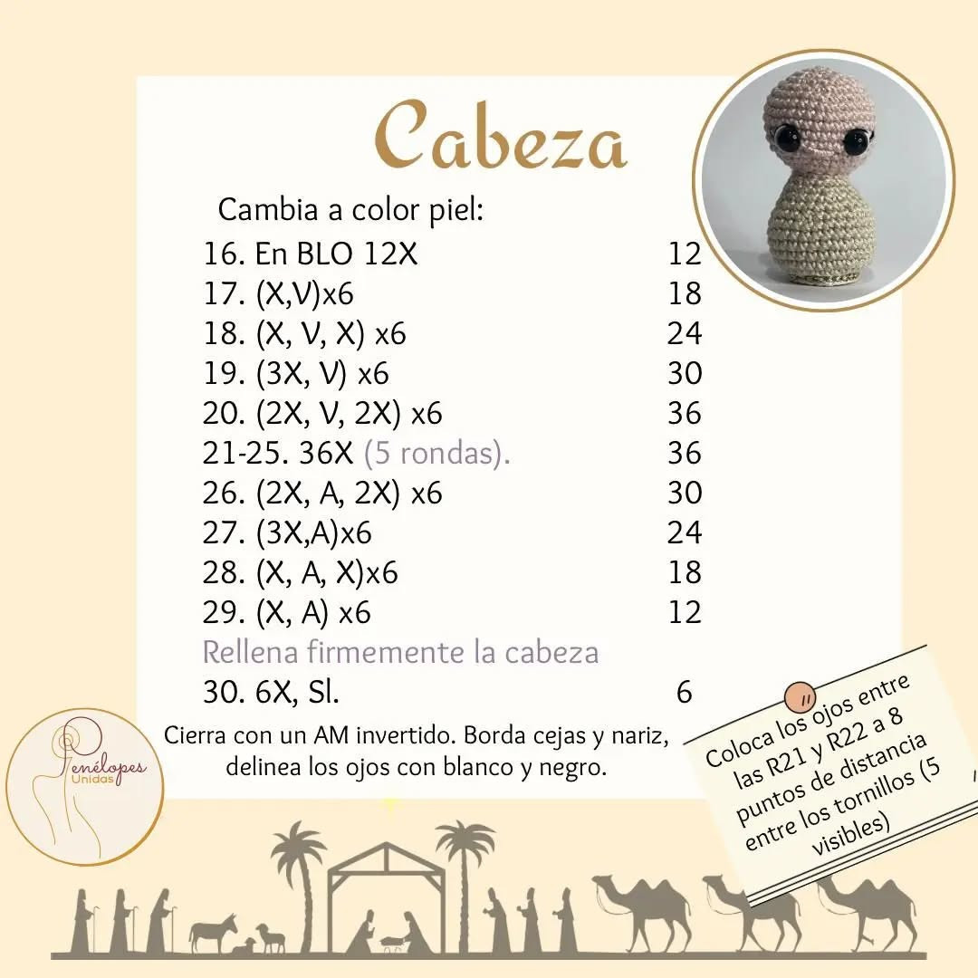 Ángel amigurumi: Patrón de crochet navideño